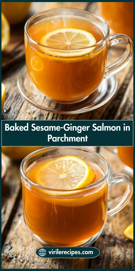 Costa Rican herbal tea recipe with lemon slices served warm in clear mugs on wooden surface