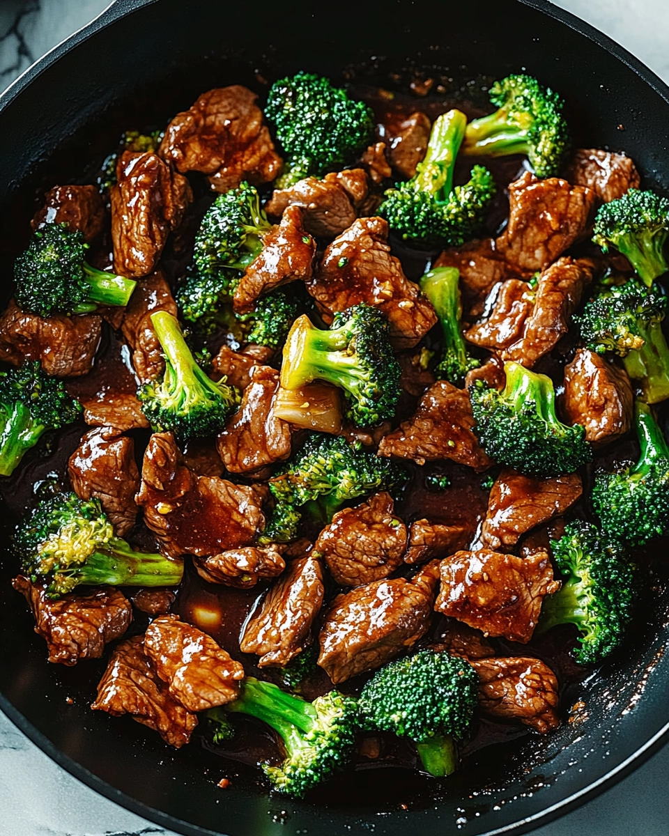 Close-up of beef and broccoli stir-fry over white rice in a rustic bowl with chopsticks on the side.