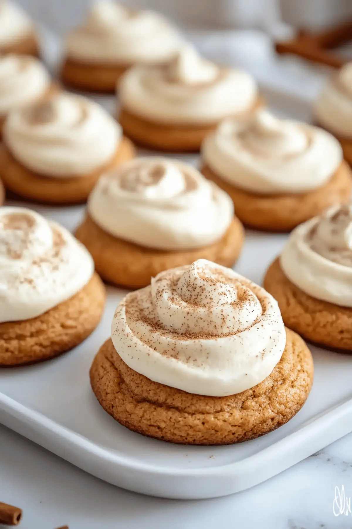 Soft Pumpkin Cookies with Cream Cheese Frosting
