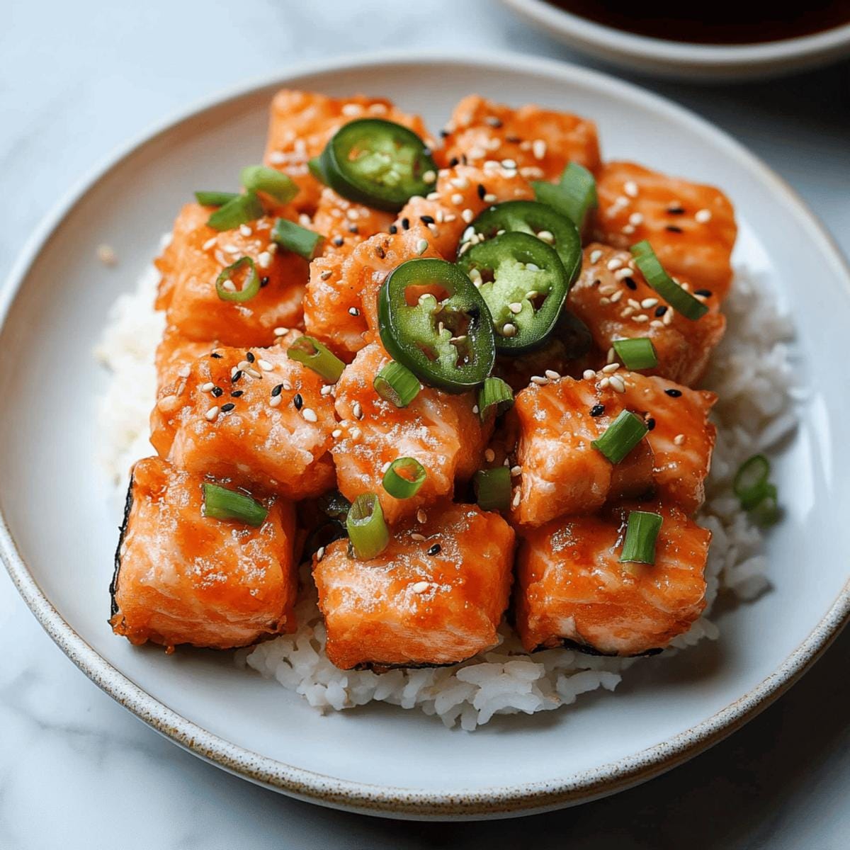 Spicy Salmon Crispy Rice