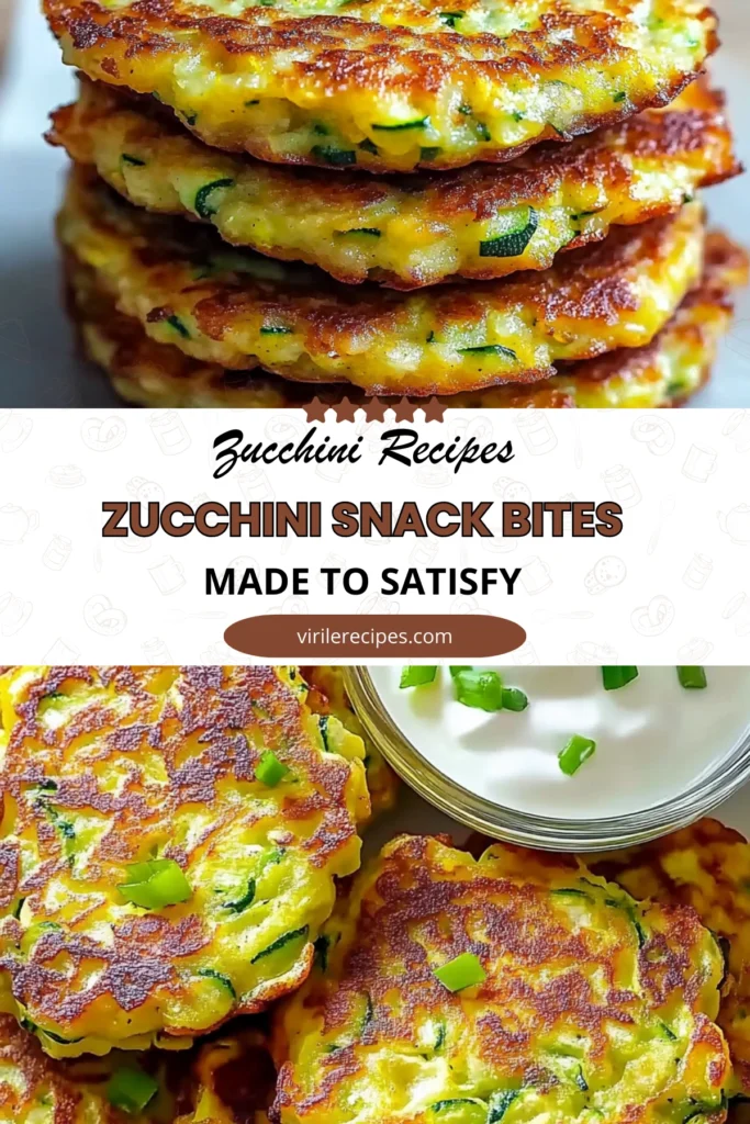 Crispy zucchini fritters with sour cream dip and green onions