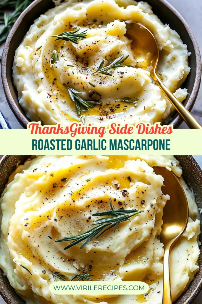 A close-up of creamy mashed potatoes with olive oil, fresh rosemary, and cracked black pepper, served in a rustic bowl with a golden spoon resting beside it.
