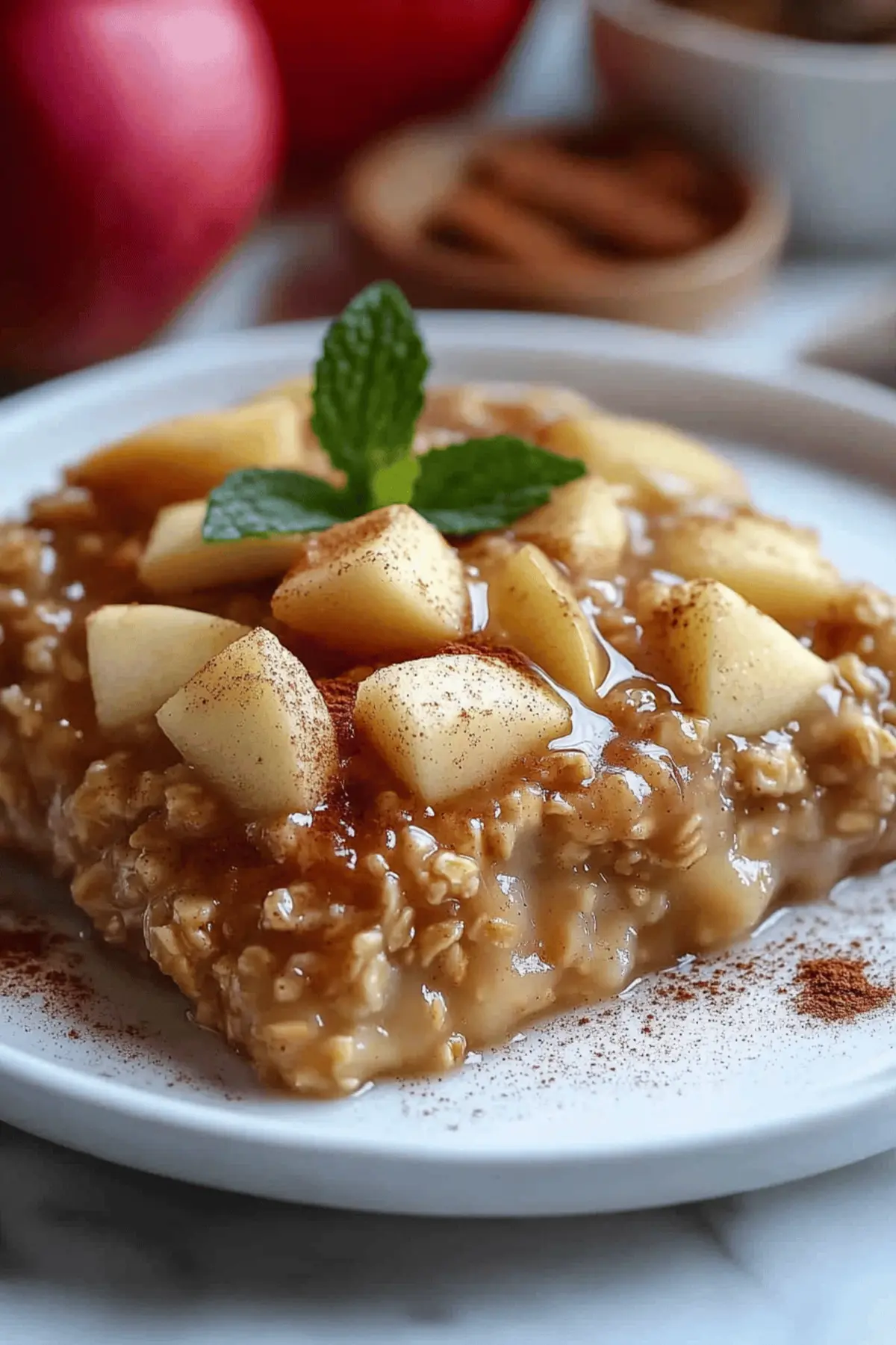 Amish-Style Apple and Cinnamon Baked Oatmeal