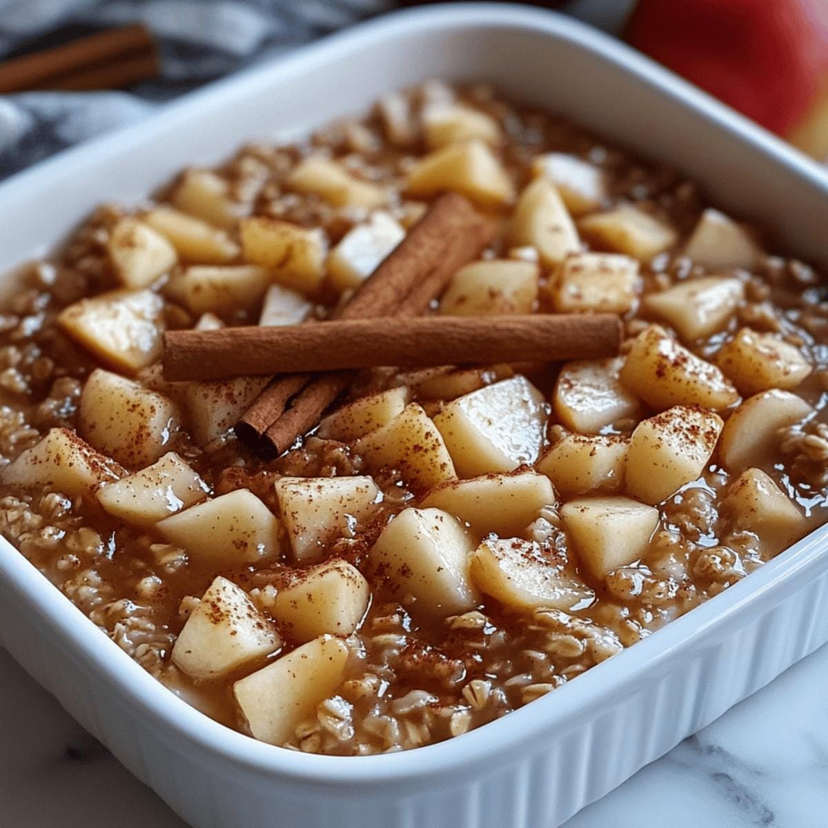 Amish-Style Apple and Cinnamon Baked Oatmeal