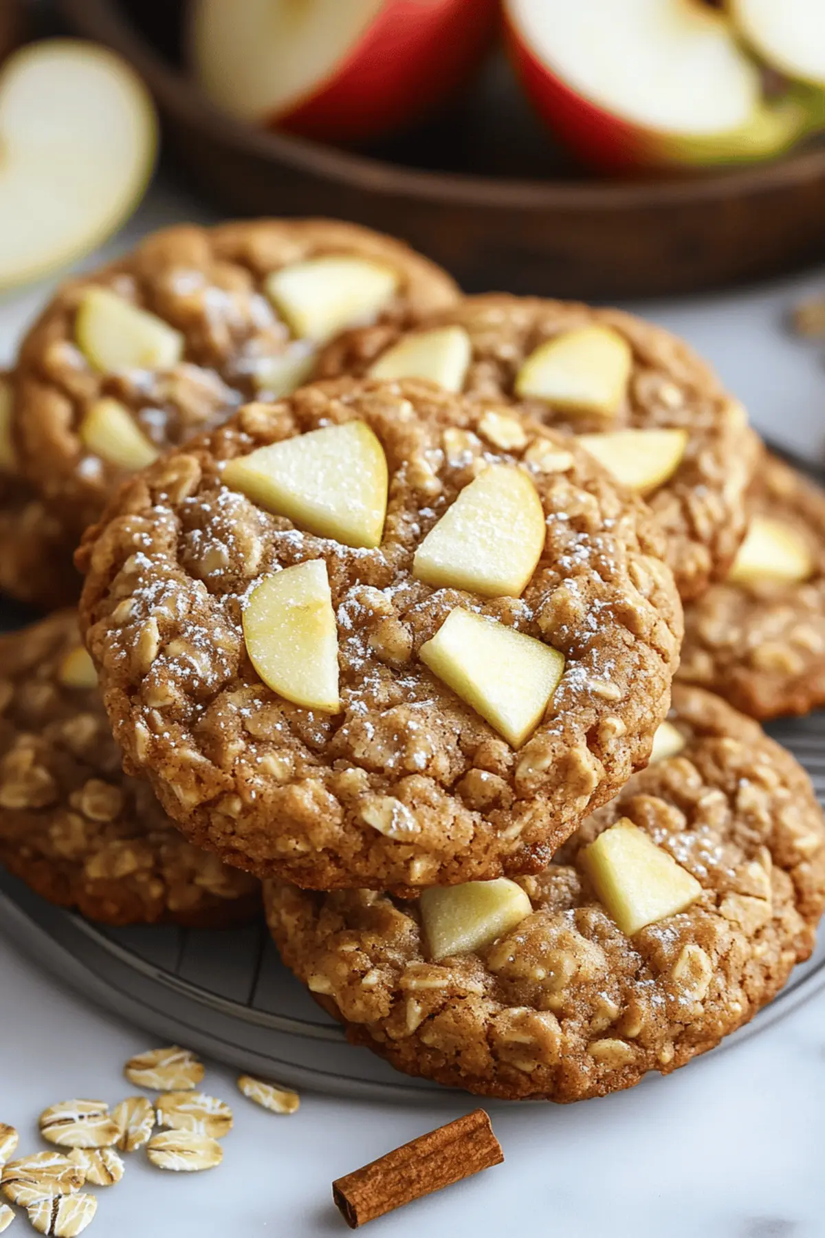 Apple Cinnamon Oatmeal Cookies