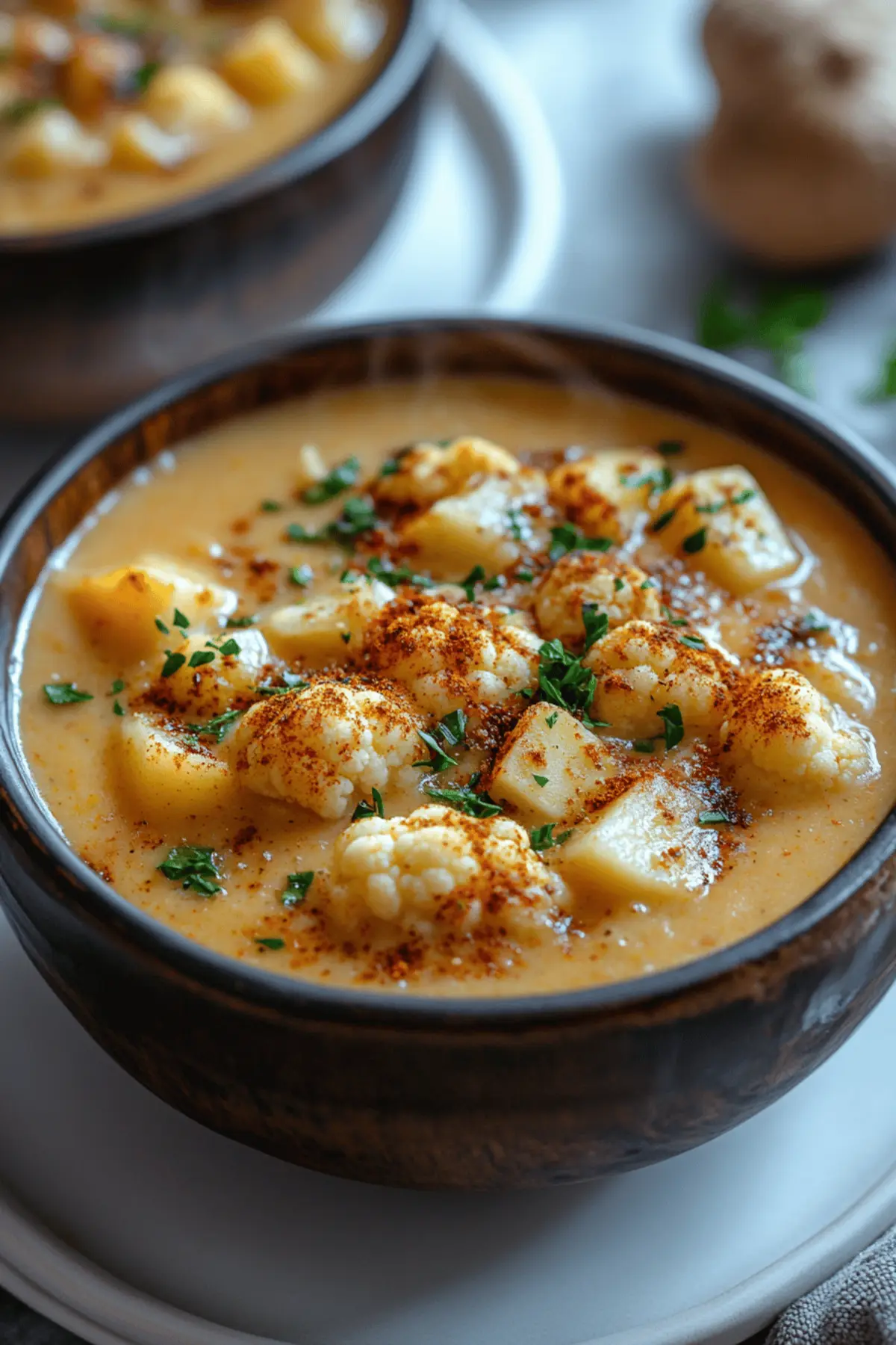 Cauliflower & Apple Curry Soup