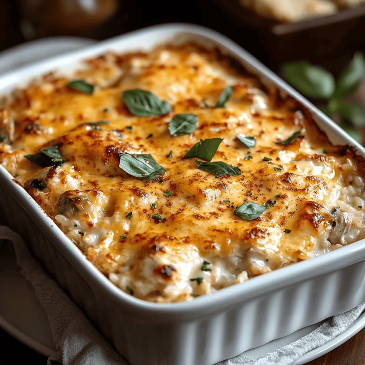 Cheesy Chicken and Rice Casserole