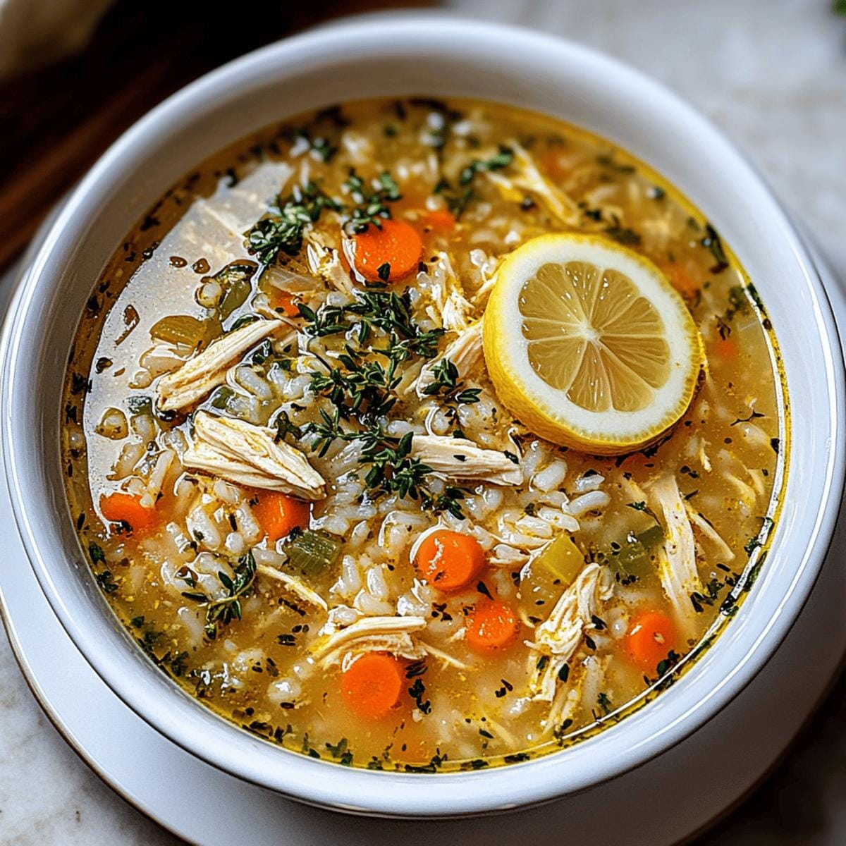 Cozy Chicken Rice Soup
