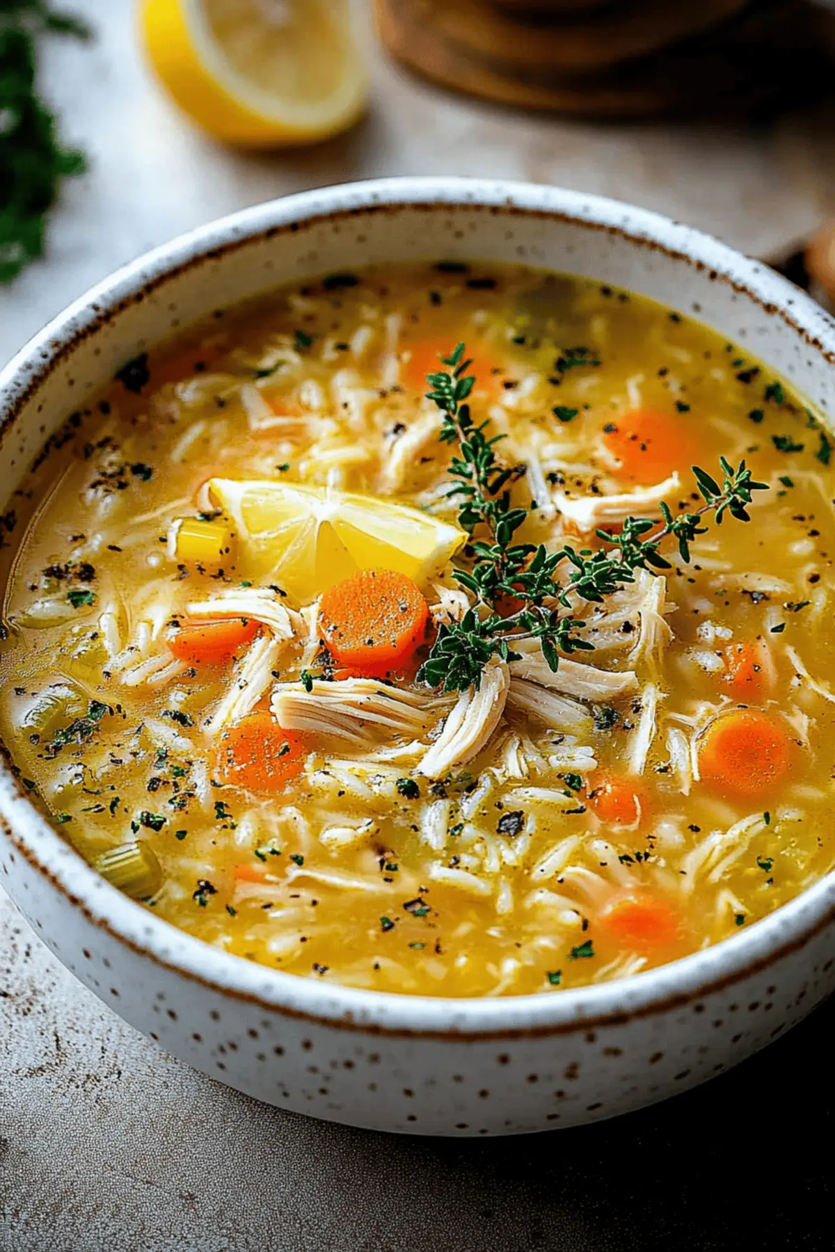 Cozy Chicken Rice Soup