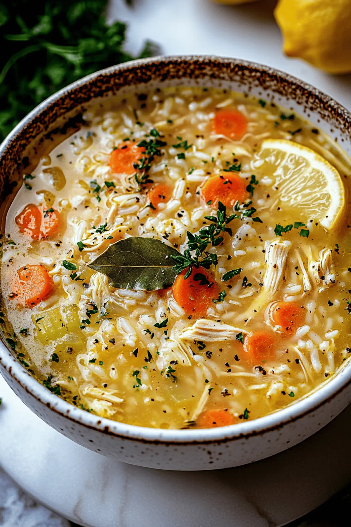 Cozy Chicken Rice Soup