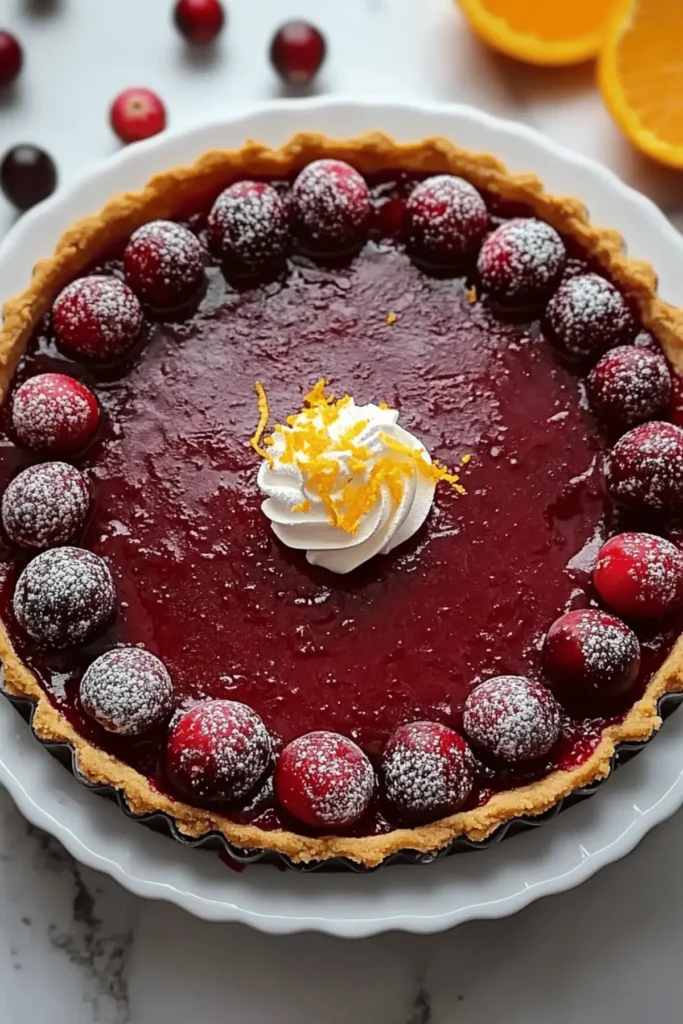 Cranberry-Orange Curd Tart