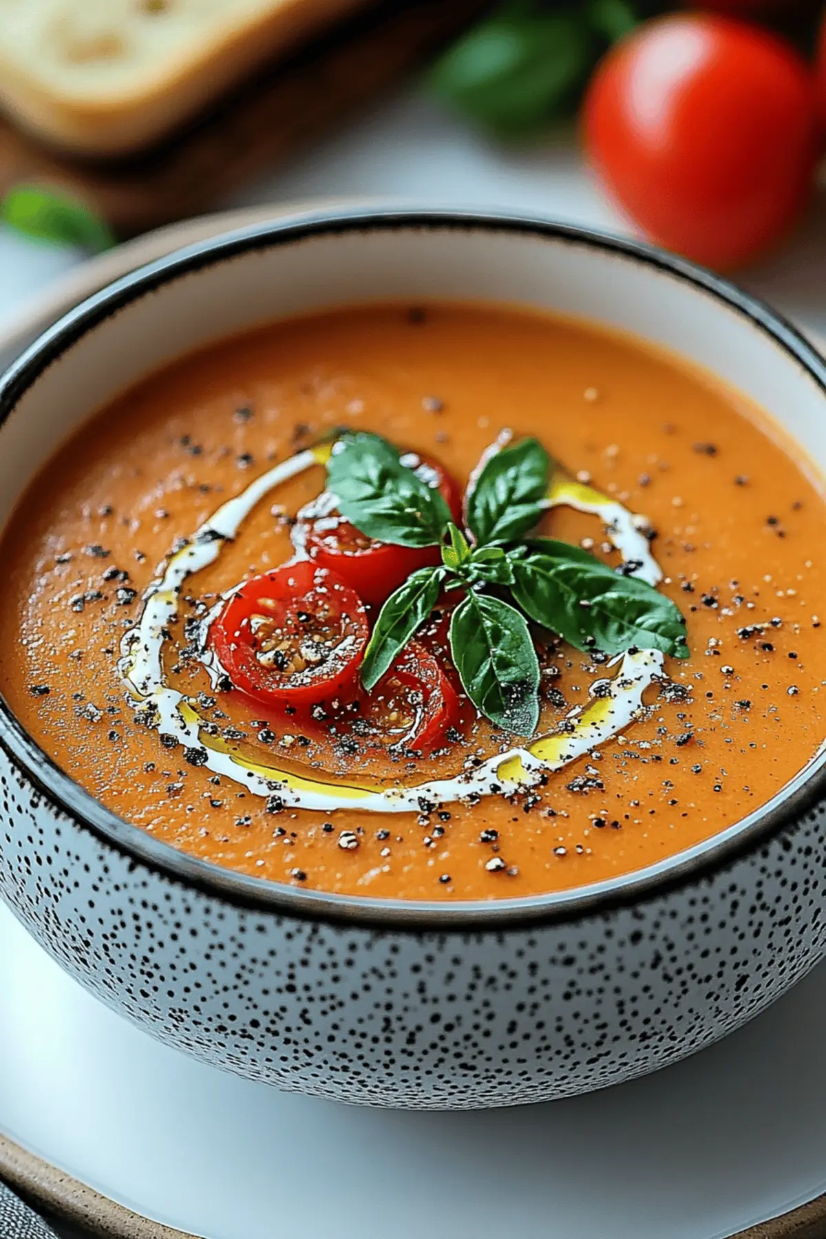 Creamy Roasted Garlic Tomato Soup