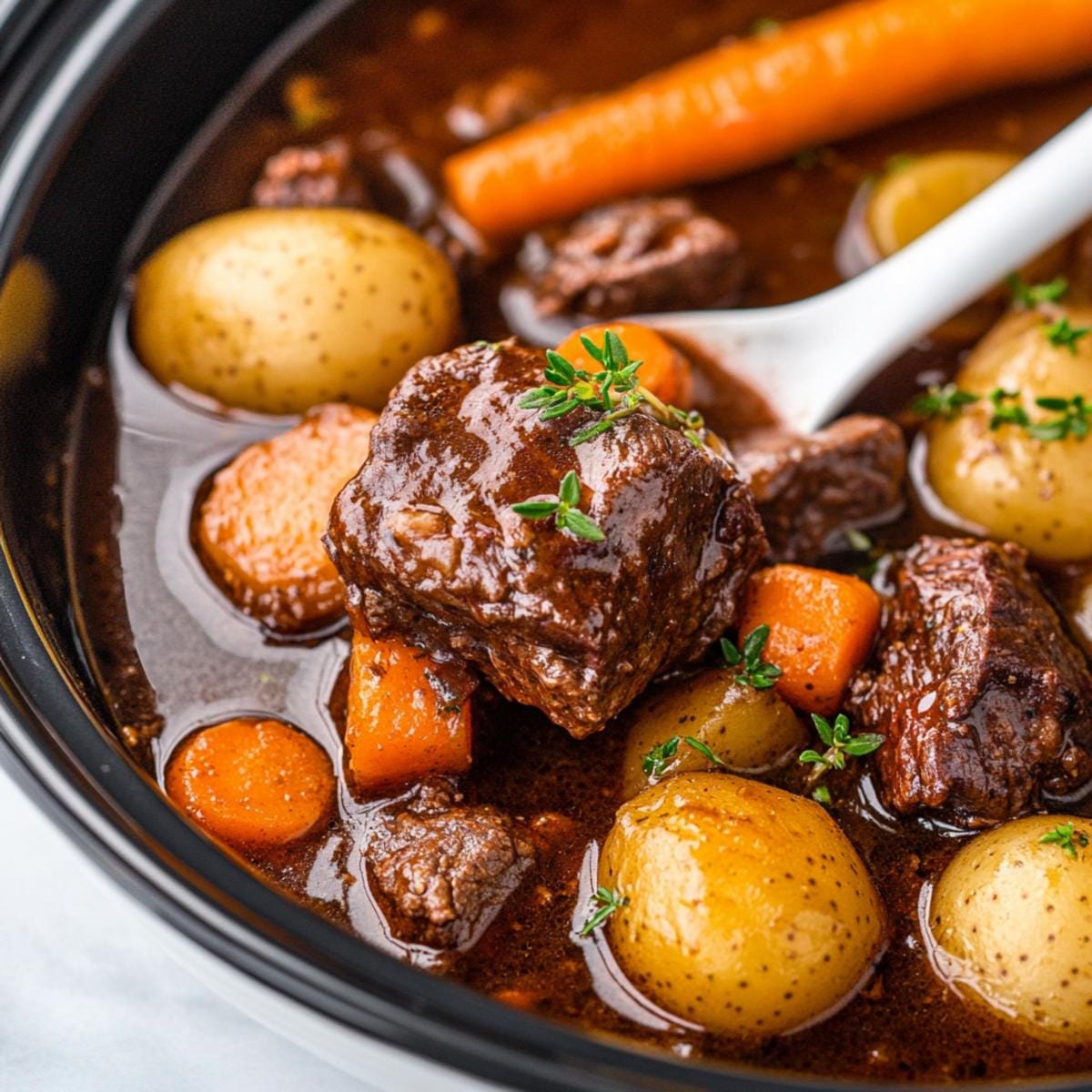 Crockpot Beef Bourguignon