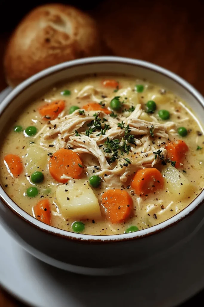 Crockpot Chicken Pot Pie Soup