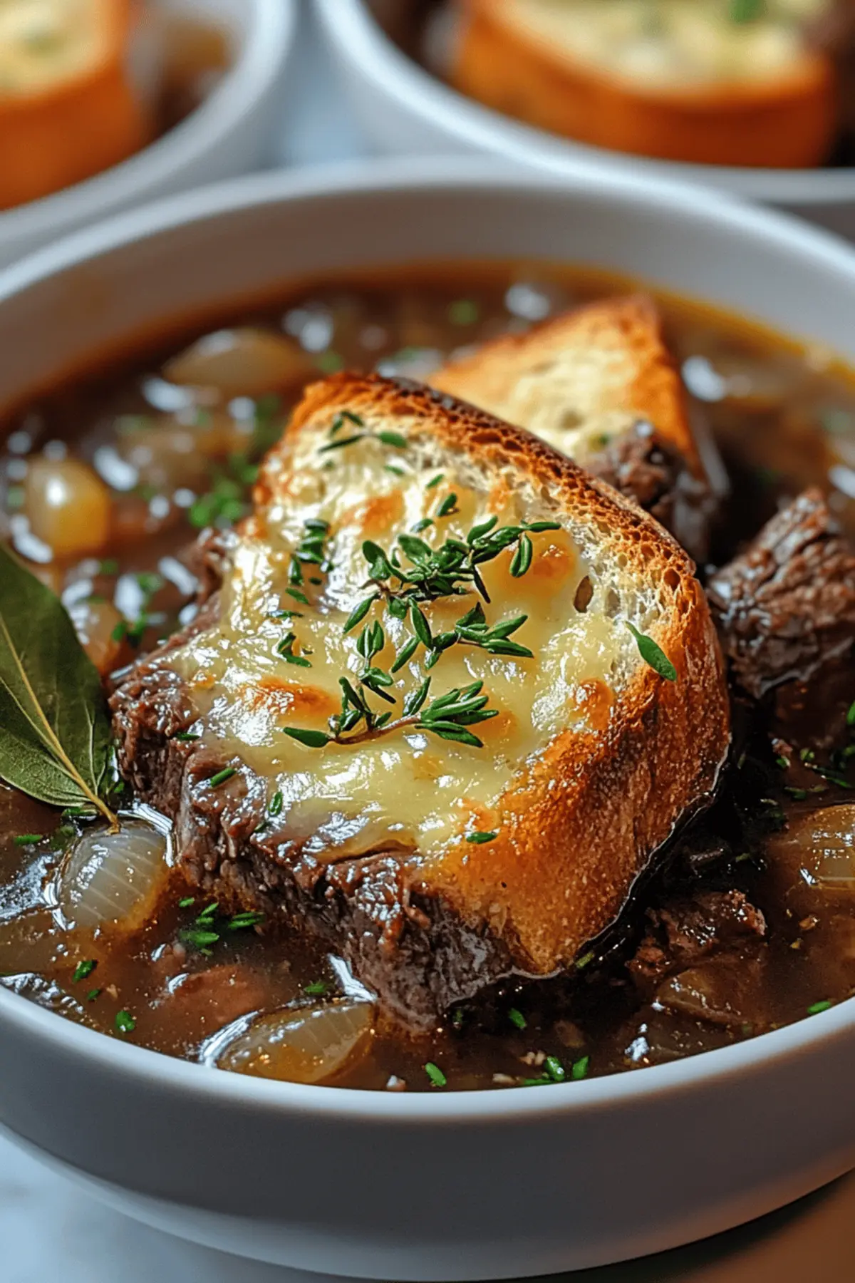 French Onion Beef Short Rib Soup