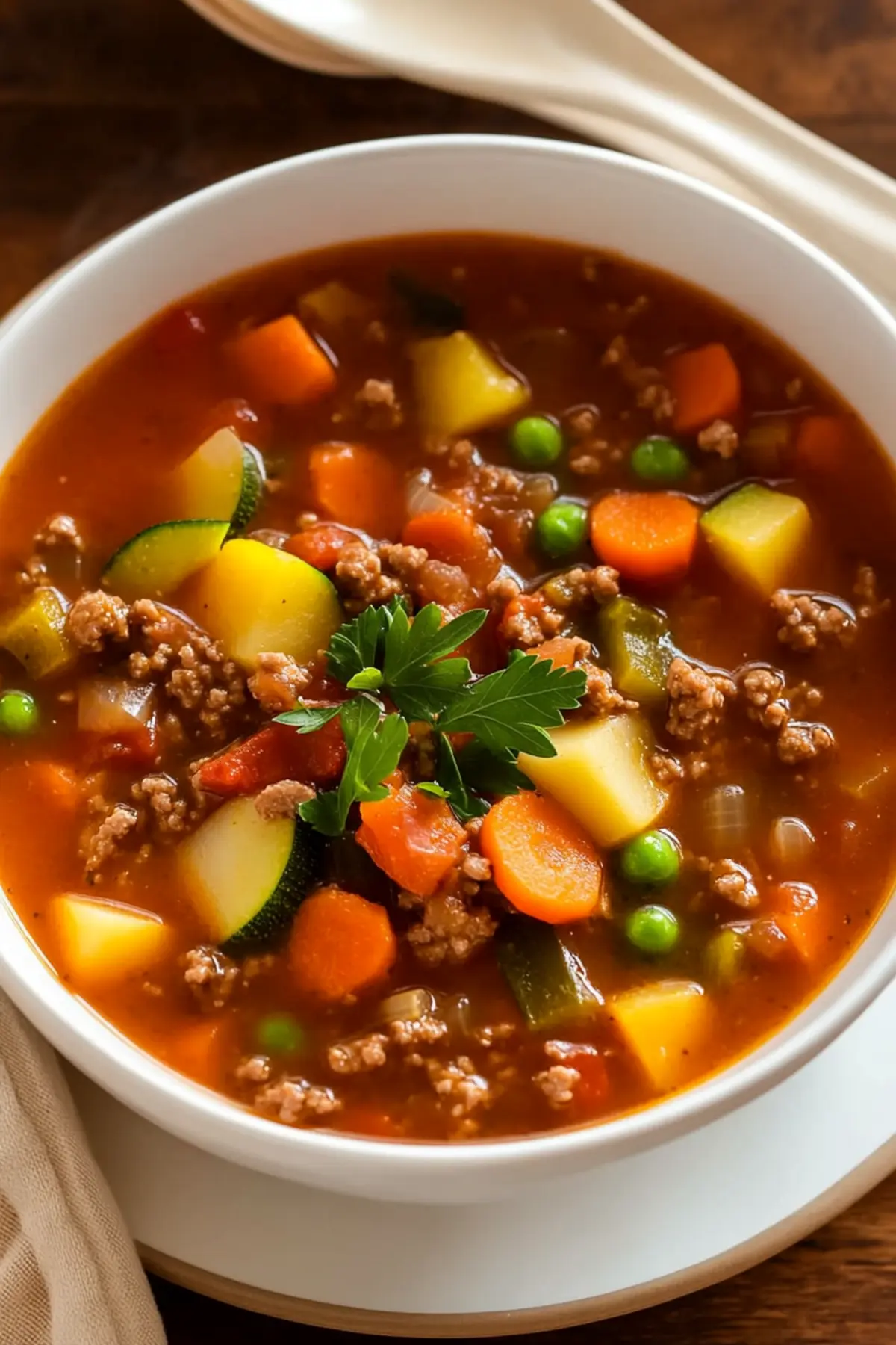 Ground Beef Vegetable Soup