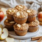 Healthy Apple Cinnamon Oat Muffins