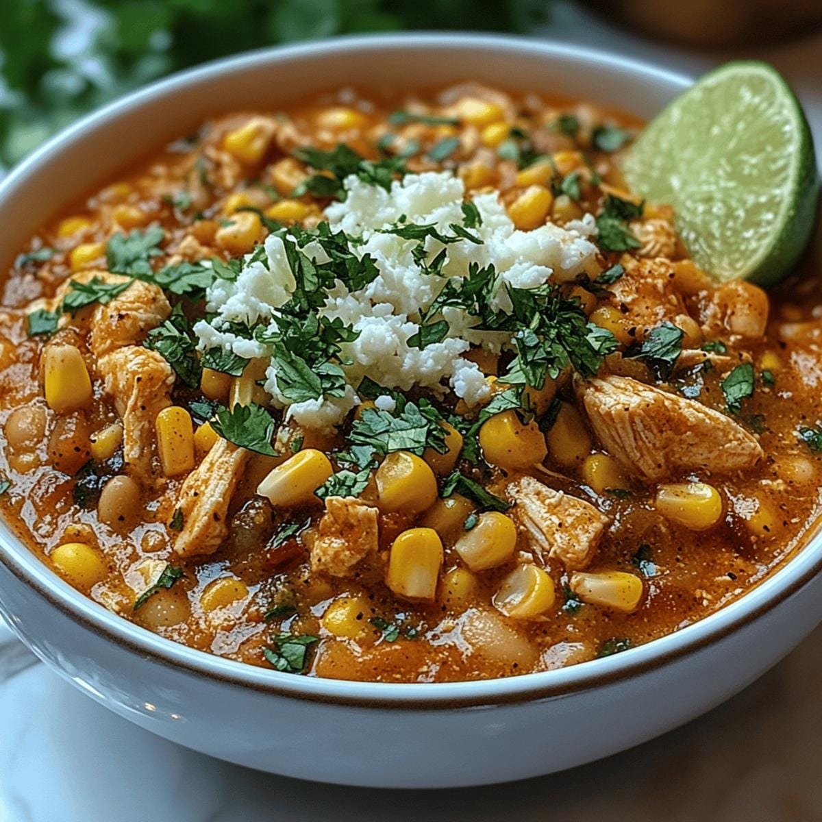 Mexican Street Corn White Chicken Chili