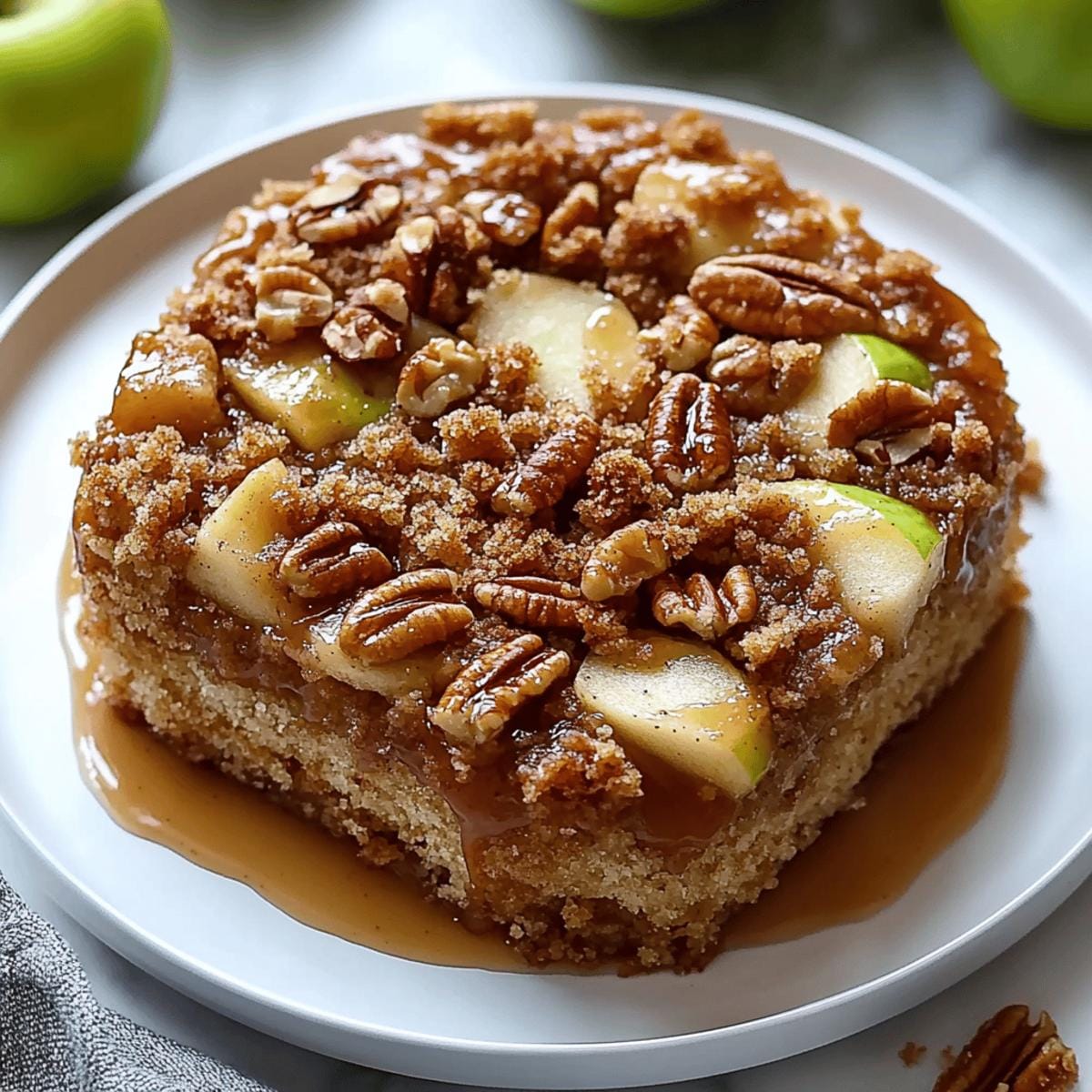 Pecan Apple Crisp Coffee Cake