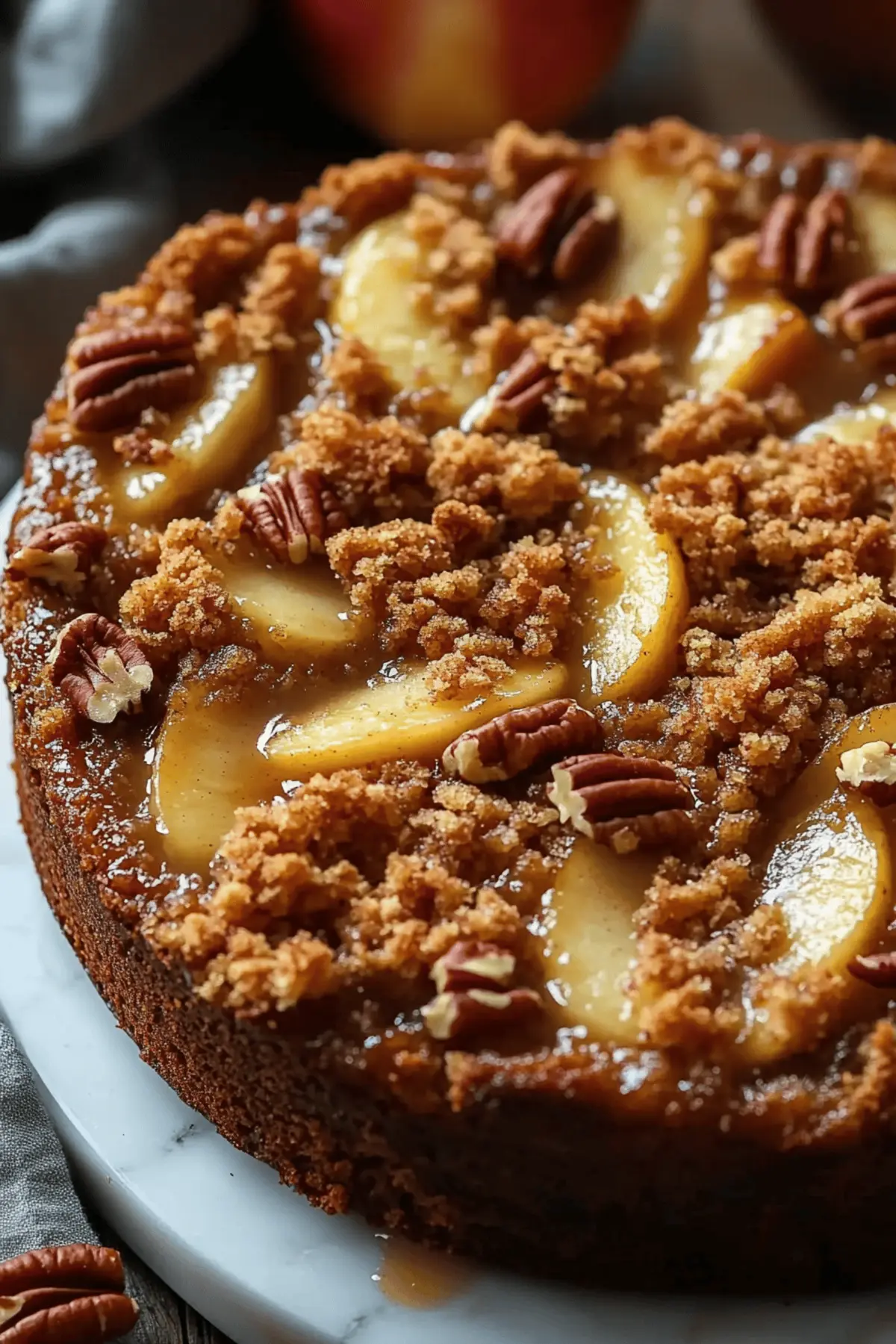 Pecan Apple Crisp Coffee Cake