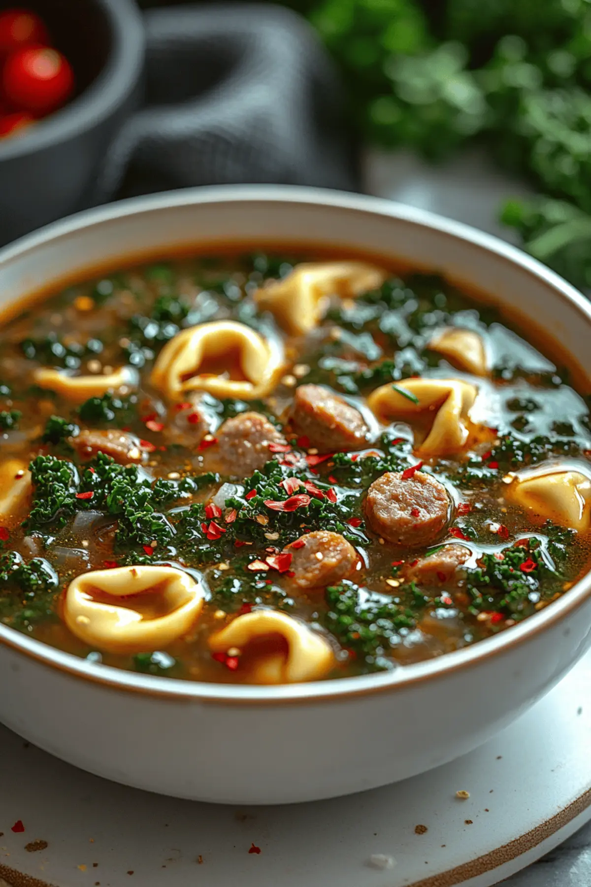Sausage Tortellini Soup