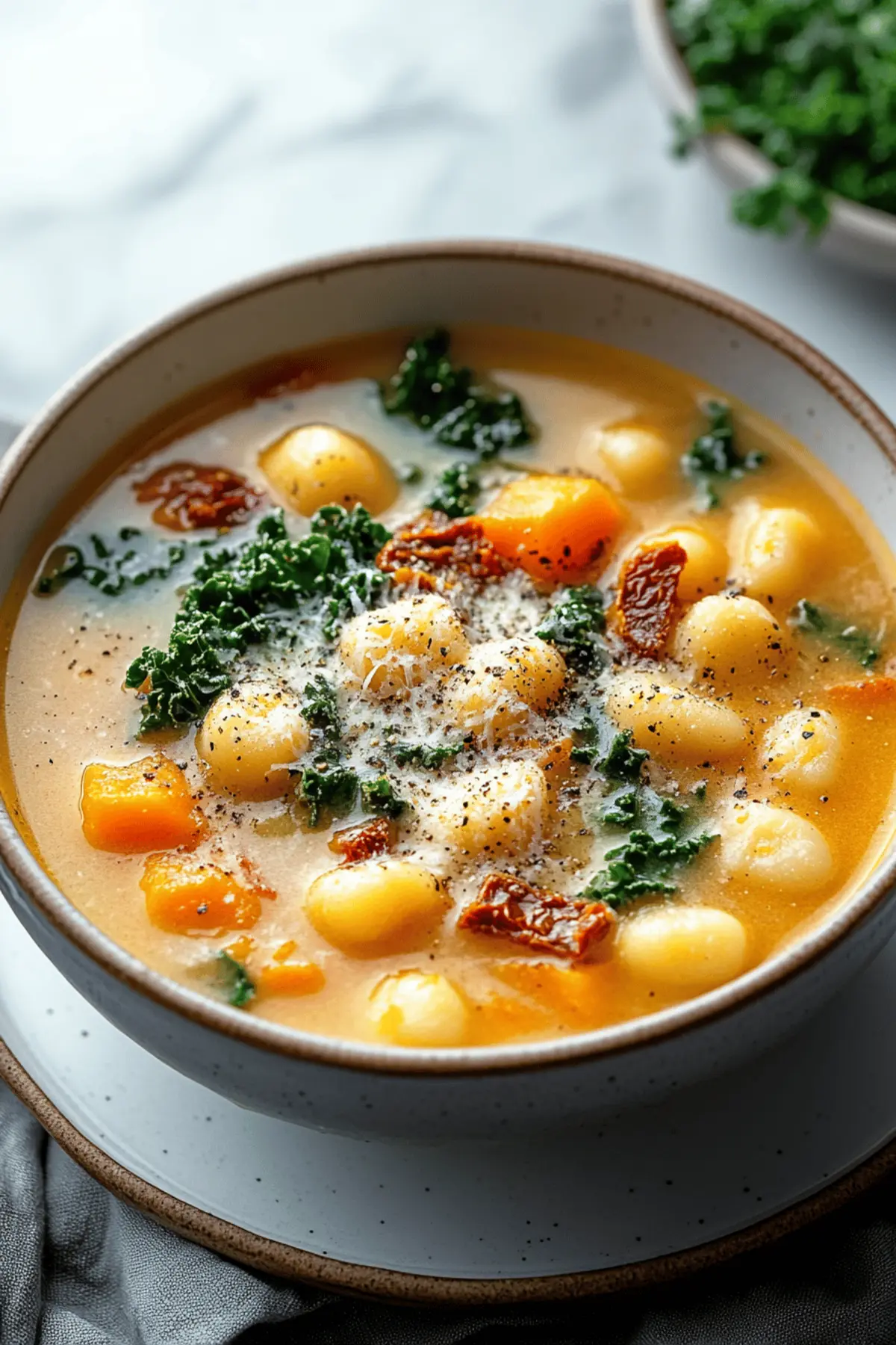 Savory Butternut Squash Gnocchi Soup
