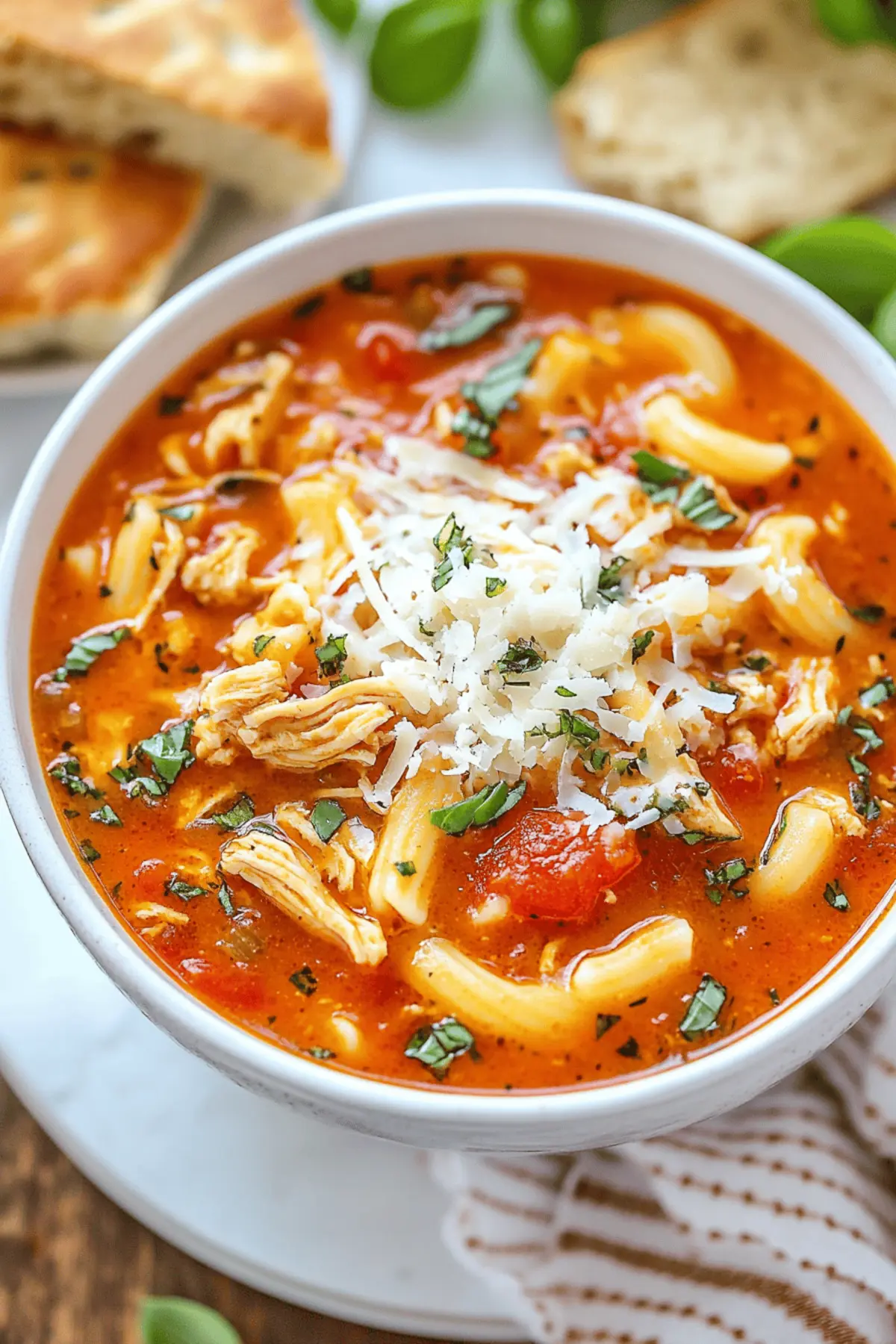 Slow Cooker Chicken Parmesan Soup