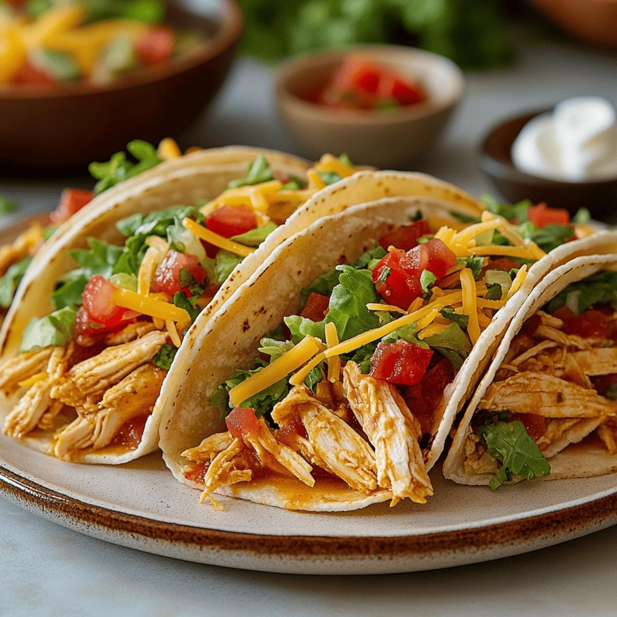 Slow Cooker Chicken Tacos