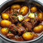 Slow Cooker Garlic Beef Bites