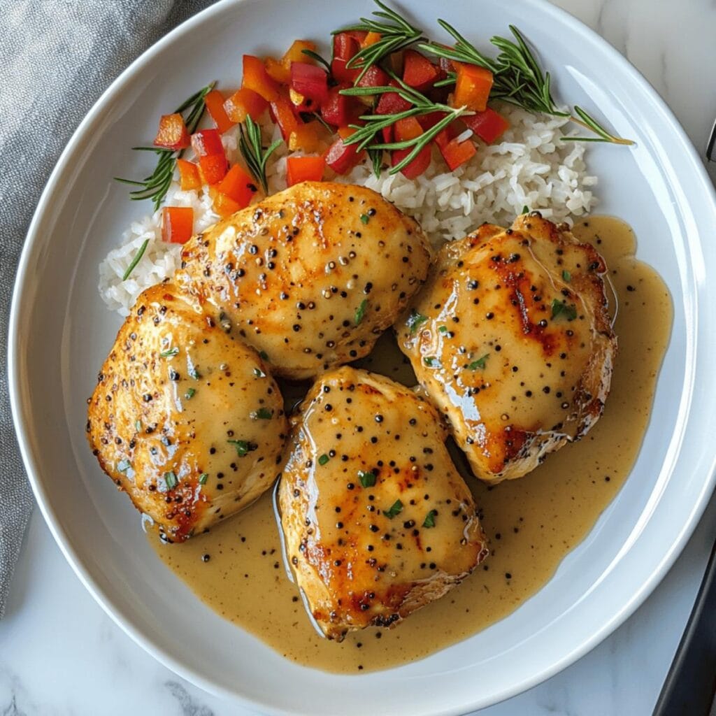 Slow Cooker Honey Mustard Chicken