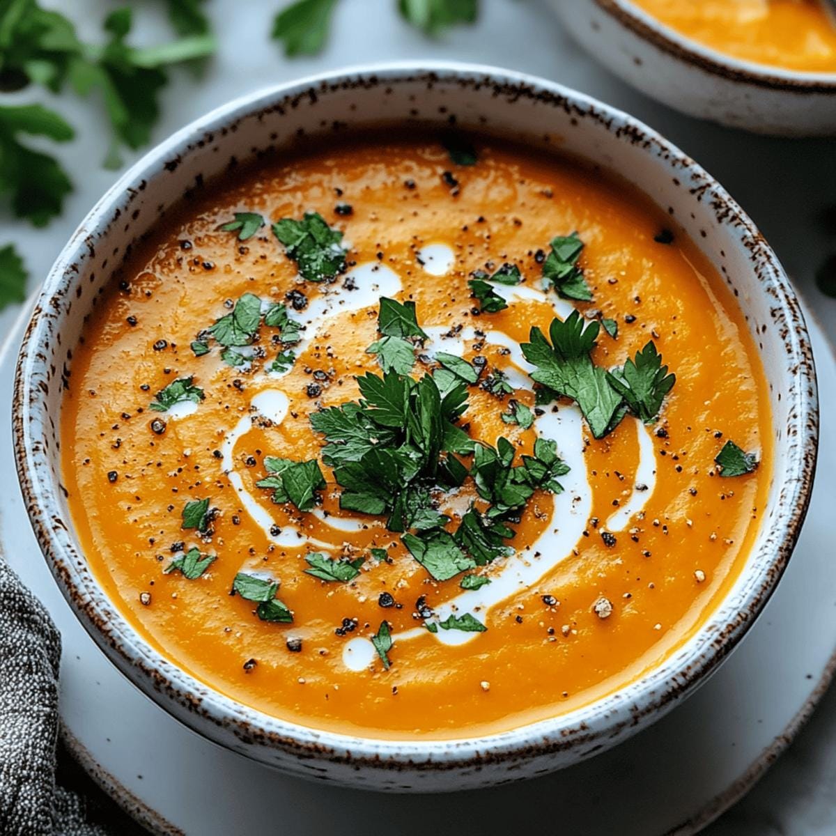 Spicy Butternut Squash and Sweet Potato Soup