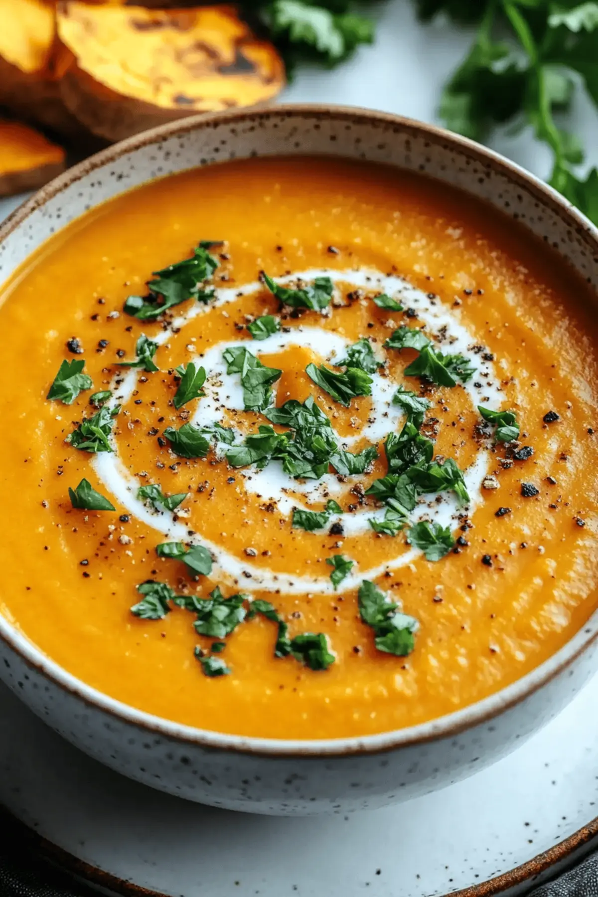 Spicy Butternut Squash and Sweet Potato Soup