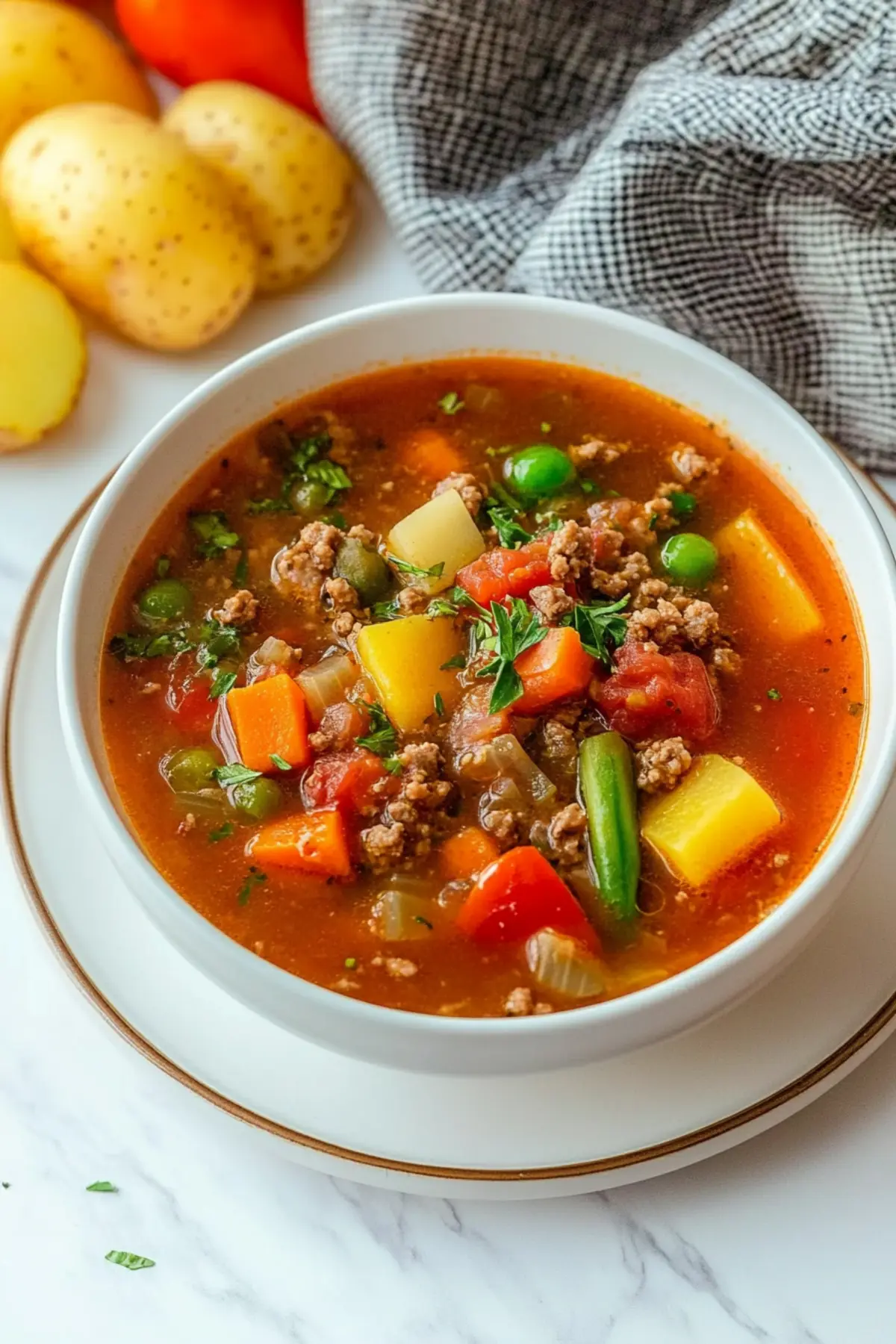 Vegetable Beef Soup (Instant Pot + Stove Top)