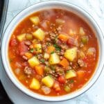 Vegetable Beef Soup (Instant Pot + Stove Top)