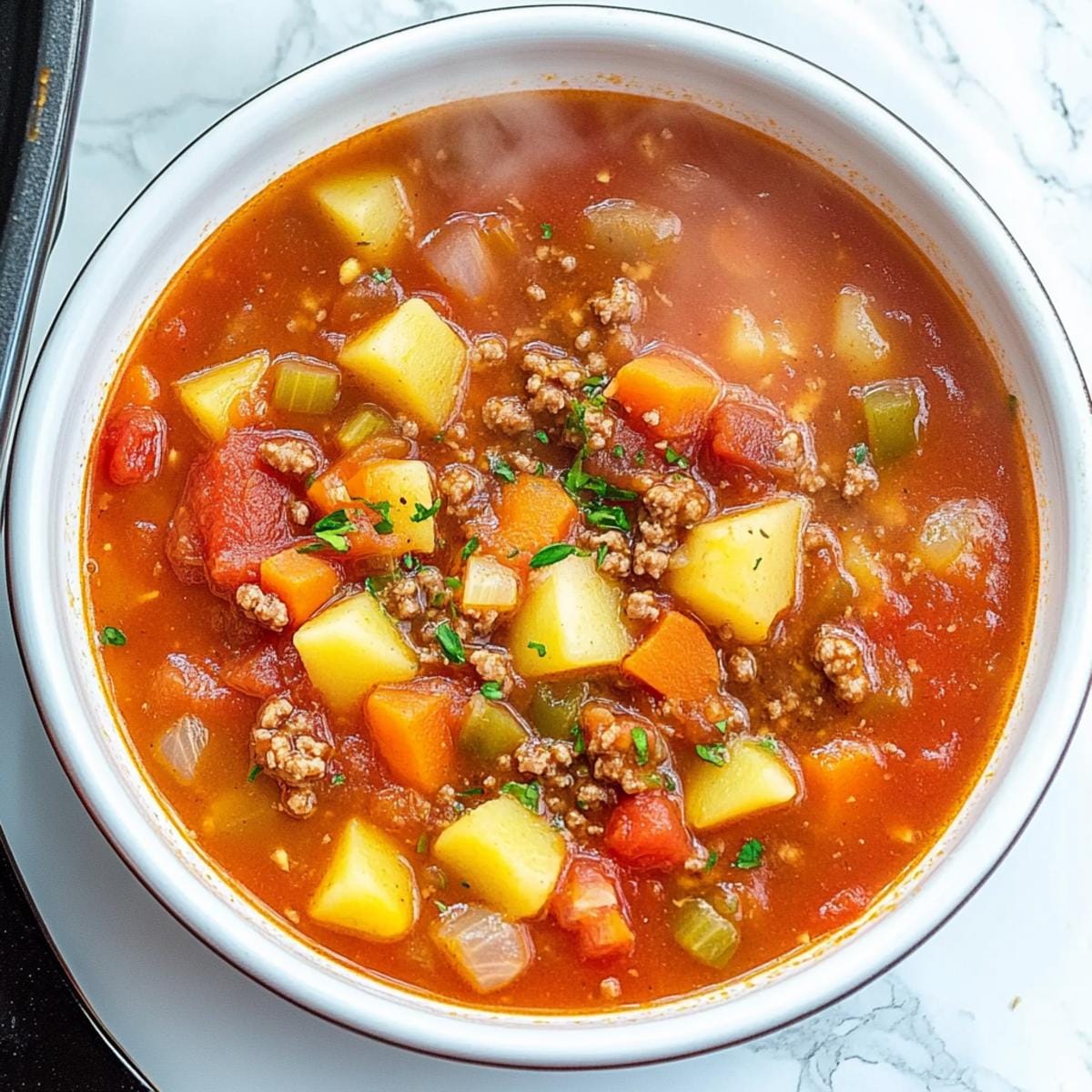 Vegetable Beef Soup (Instant Pot + Stove Top)