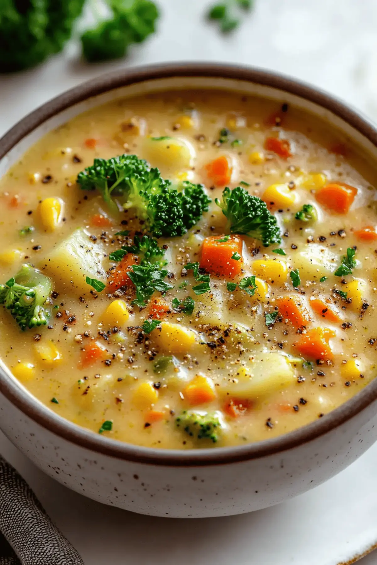 Veggie Pot Pie Soup