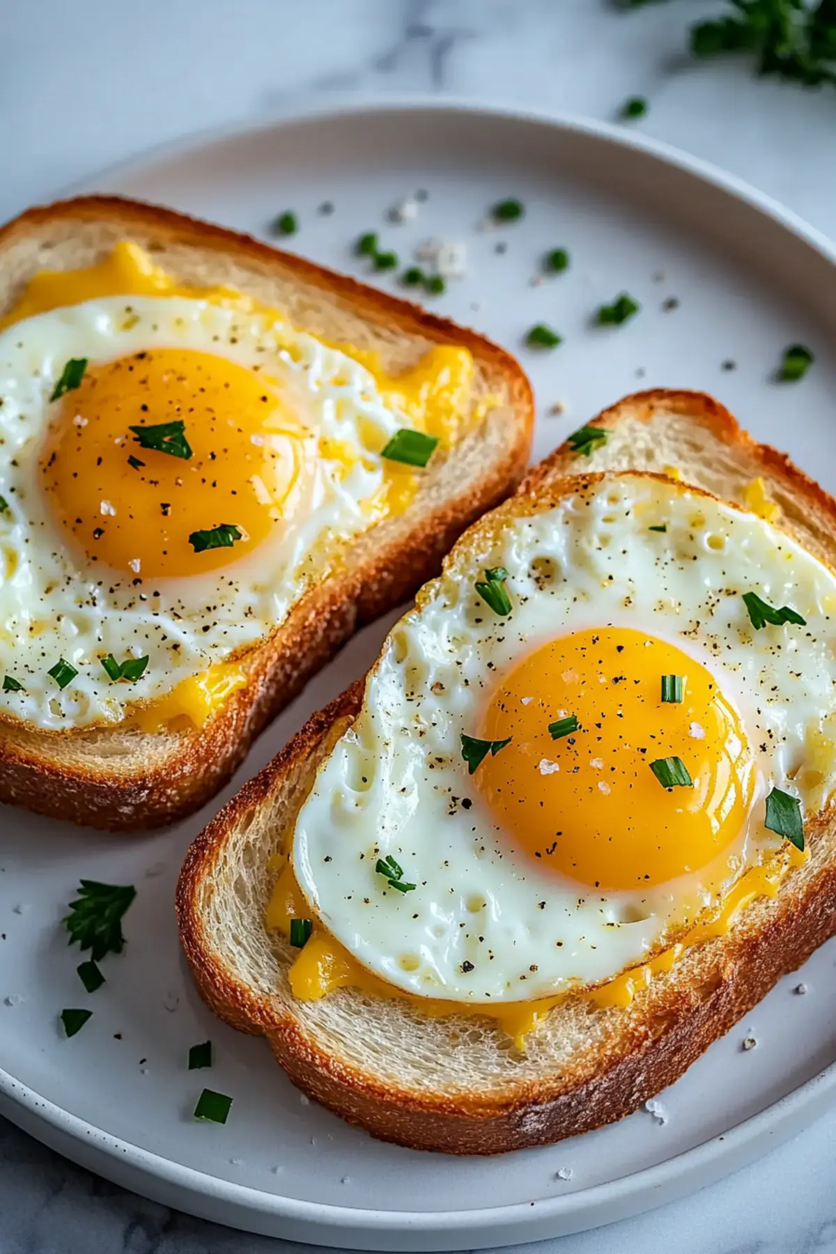 Air Fryer Egg and Cheese Toast