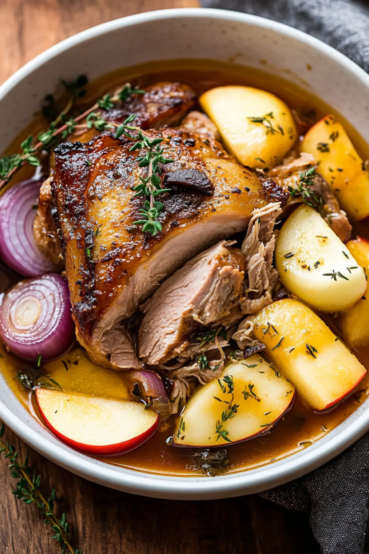 Apple Cider Braised Pork Shoulder