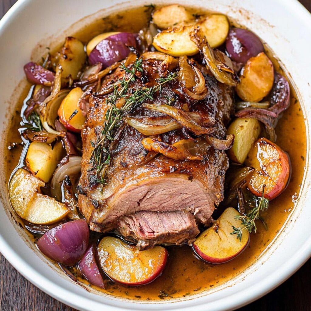 Apple Cider Braised Pork Shoulder