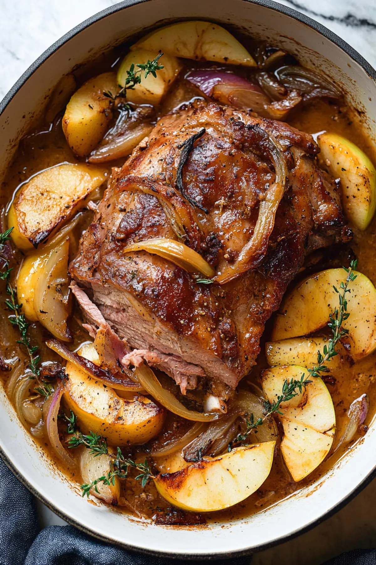 Apple Cider Braised Pork Shoulder