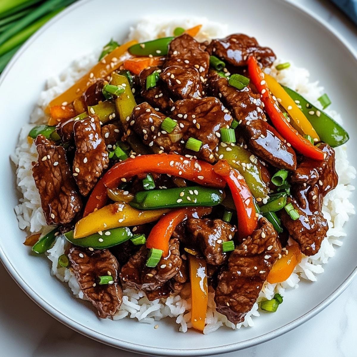 Asian Sweet Ginger Beef Stir Fry