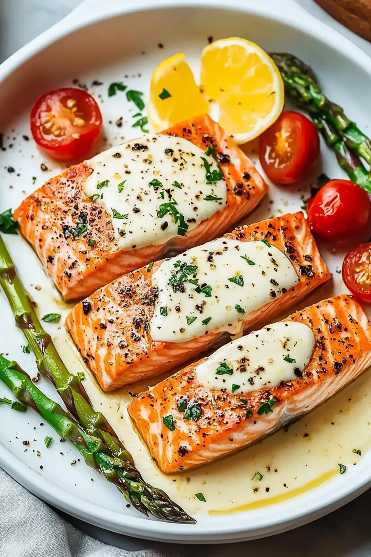 Baked Boursin Salmon