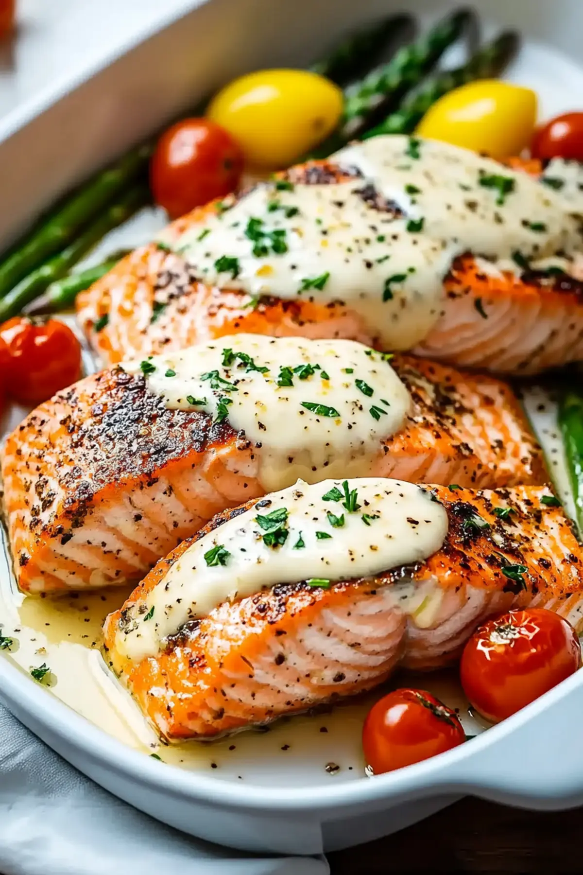 Baked Boursin Salmon