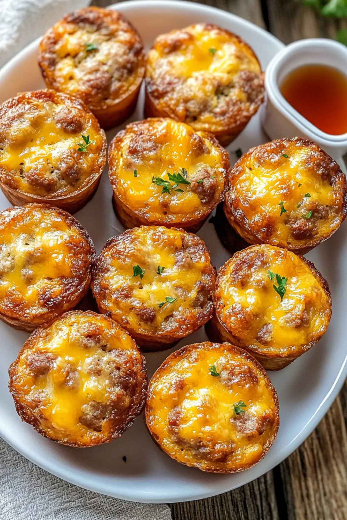 Broccoli Cheddar Egg Bake with Turkey Bacon