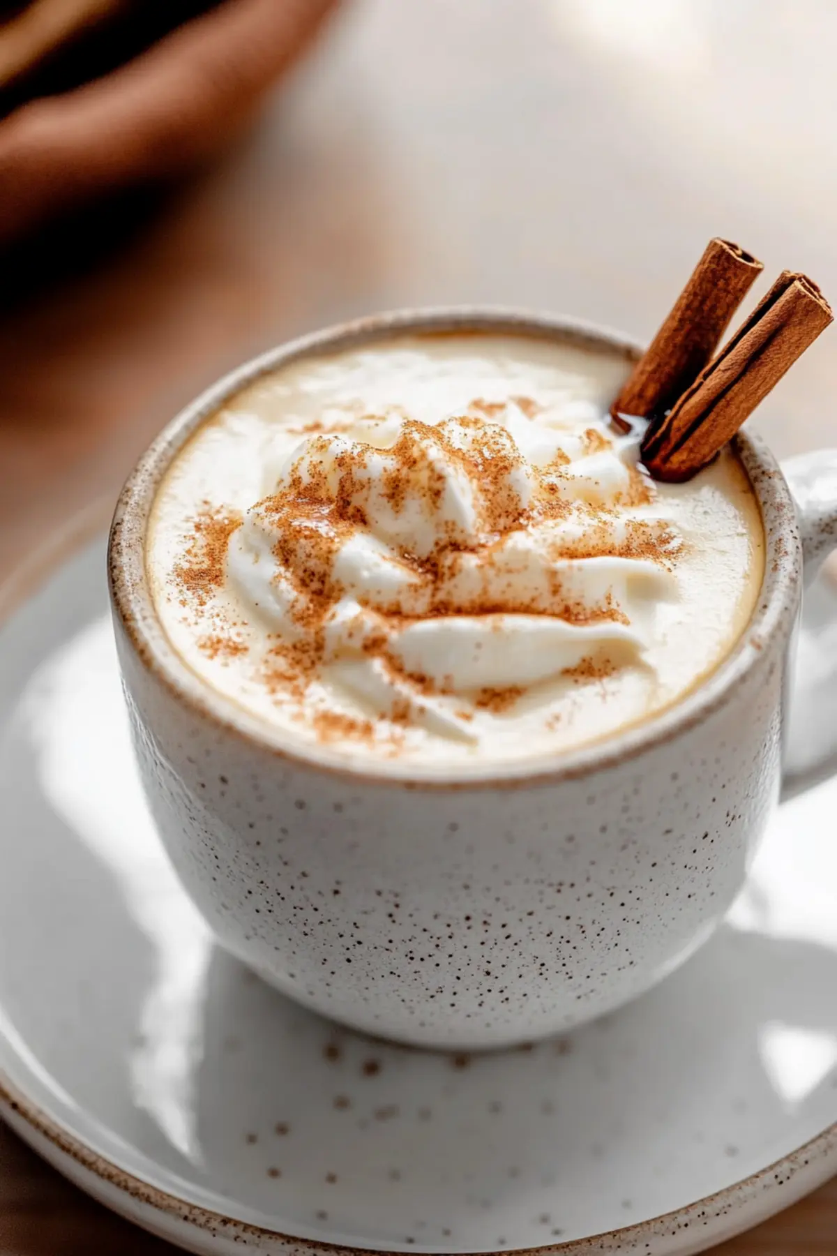 Cinnamon Dolce Latte with Maple Whipped Cream