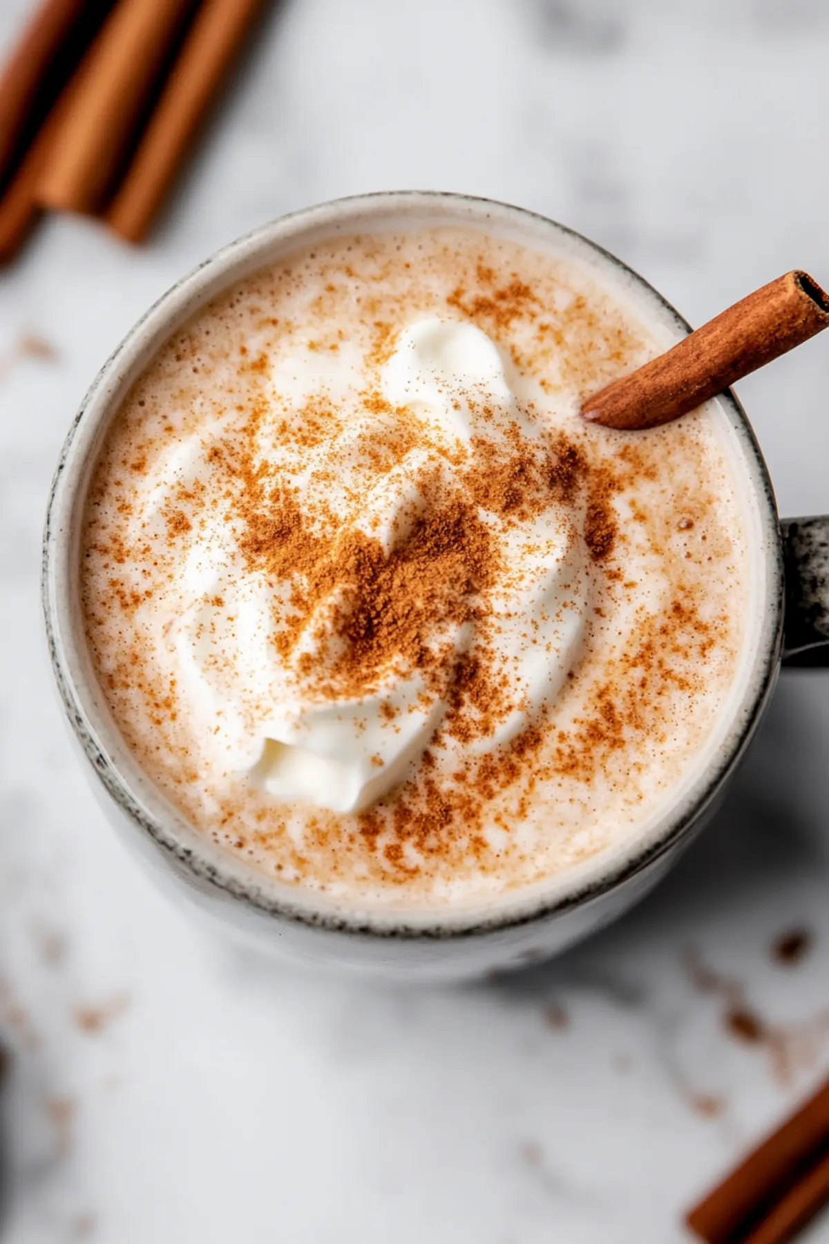 Cinnamon Dolce Latte with Maple Whipped Cream