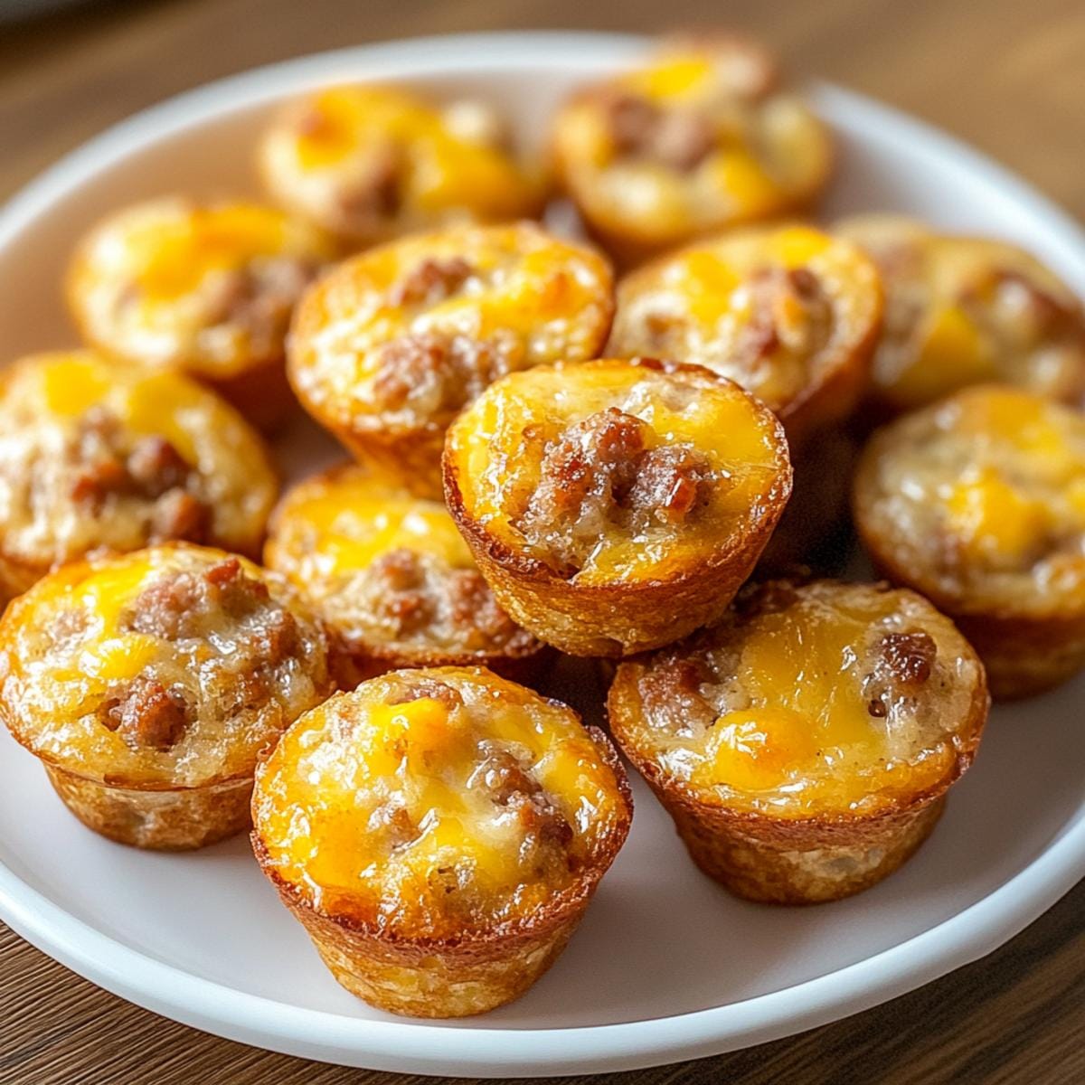 High-Protein Pancake Sausage Mini Muffins