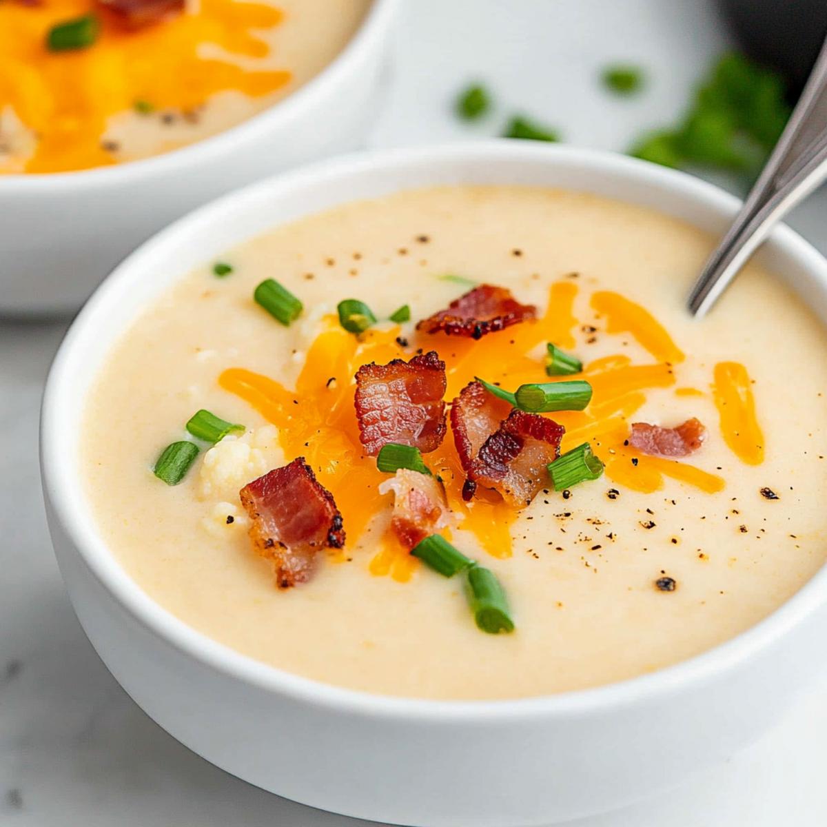 Keto Cauliflower Soup
