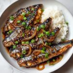 Mackerel Bulgogi with Sesame Seeds and Onion