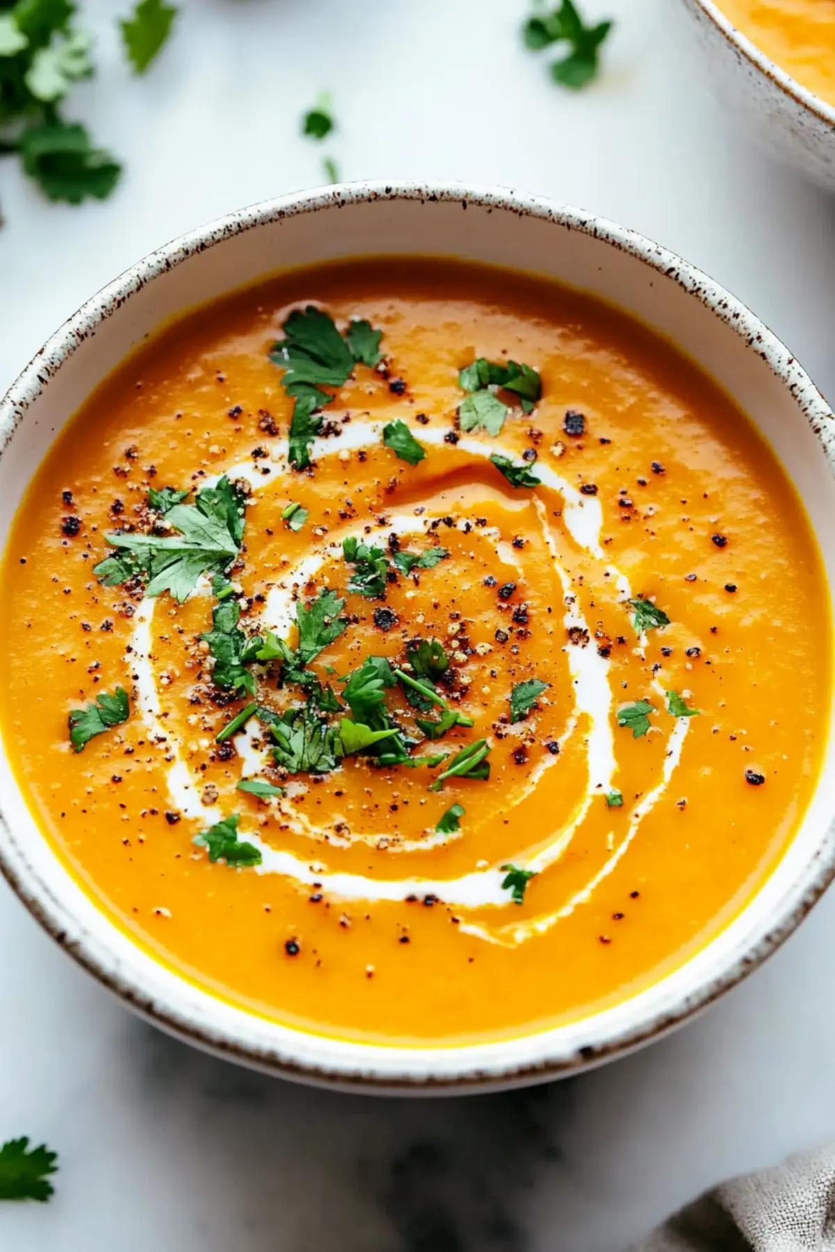 Spicy Butternut Squash and Sweet Potato Soup